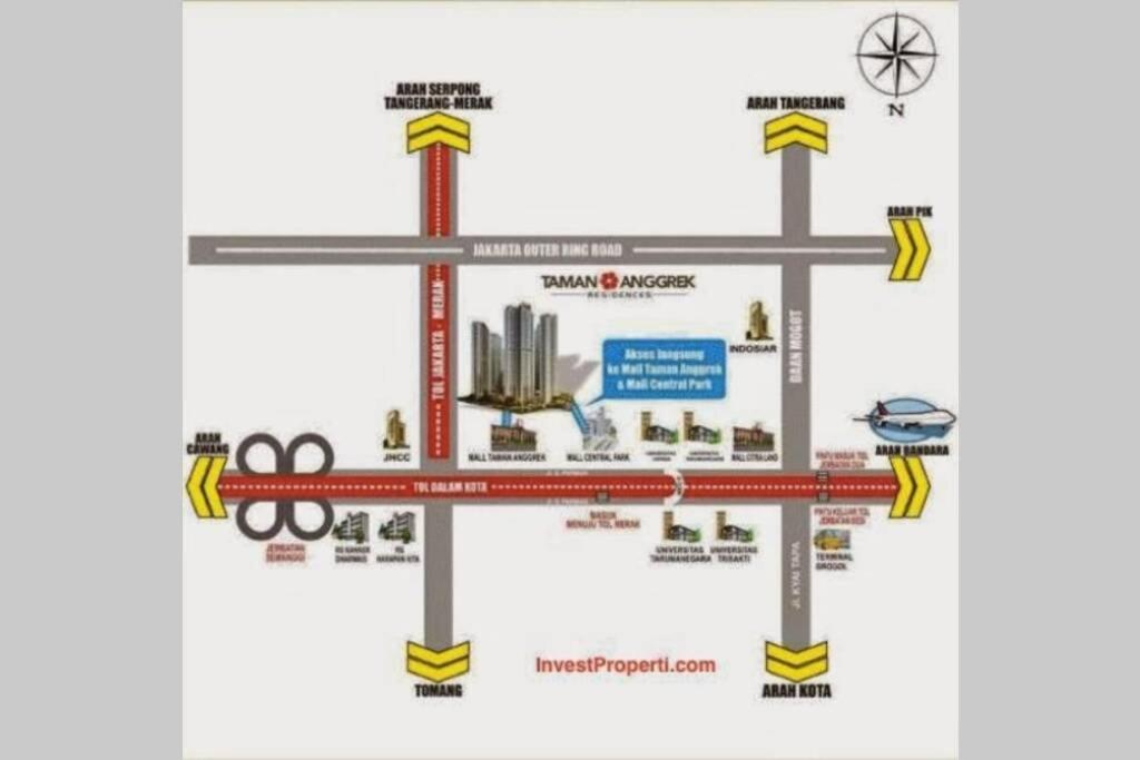 Homy 2 Bedroom Apartment Near Shopping Malls جاكرتا المظهر الخارجي الصورة